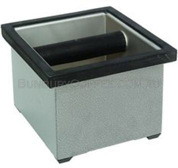 Rattleware Coffee Knockout Bin, Square, Stainess, Box Set