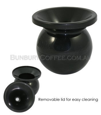 Rattleware Cupping Spittoon, Black Plastic