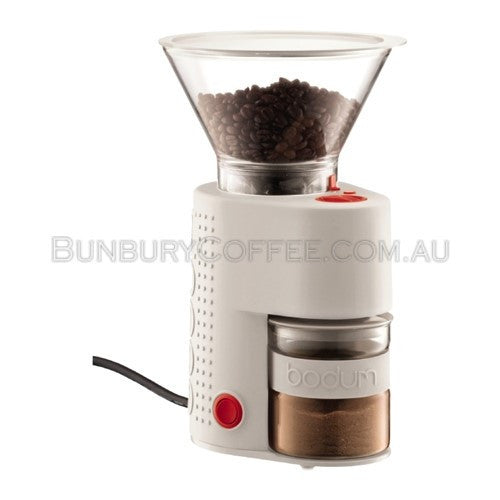 Bodum Bistro Electric Grinder Off White