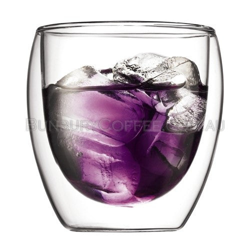 Bodum Pavina set of 2 glass, double wall, small, 0.25 l, 8 oz