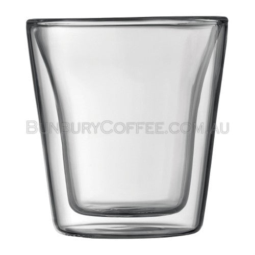 Bodum CANTEEN 2 pcs glass, double wall, small, 0.1 l, 3 oz Transparent