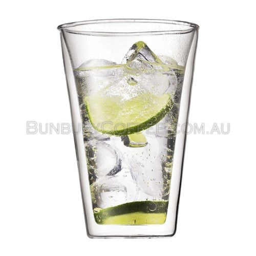 BODUM Canteen set of 2 glass, double wall, large, 0.4 l, 13.5 oz