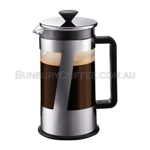 Bodum CREMA Coffee maker, 8 cup, 1.0 l, 34 oz, Stainless Steel