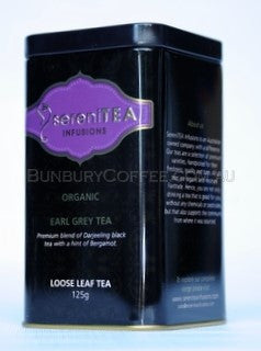 SereniTEA Organic Earl Grey : Loose Leaf Tea (125g) in Tin