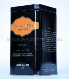 SereniTEA Organic Spice Chai : Loose Leaf Tea (125g) in Tin