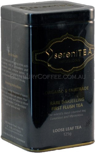 SereniTEA Organic Rare Darjeeling First Flush 125g Tin