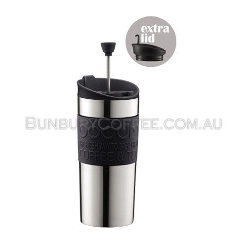 Bodum Stainless Steel Vacuum Travel Mug - Black 350mls